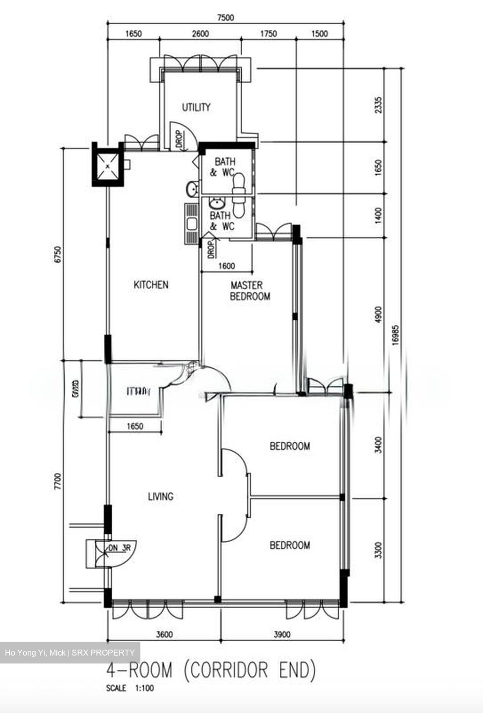 Blk 130 Yio Chu Kang Ville (Ang Mo Kio), HDB 4 Rooms #552497381